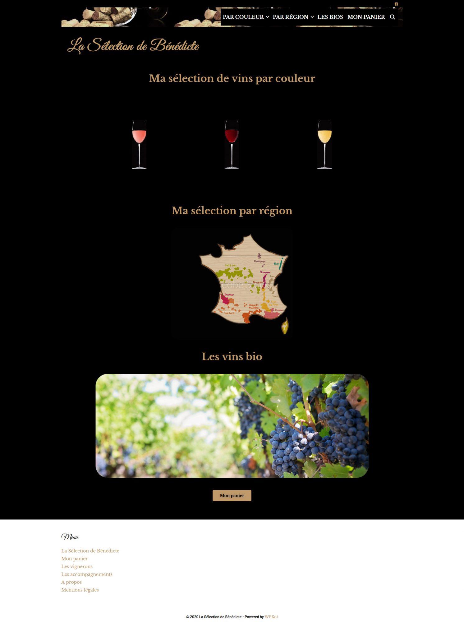 site internet représentante en vin